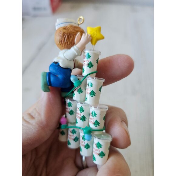 Enesco what's shakin shake Xmas McDonald's fifth ornament vintage Xmas tree 5926 - Picture 7 of 9